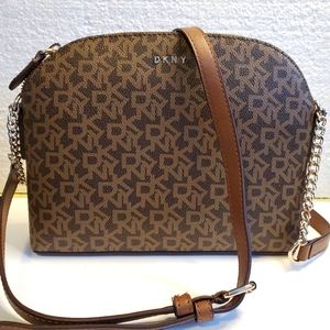 DKNY Women's Corrie Signature Logo Dome Crossbody